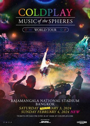 COLD PLAY 4 February 2024