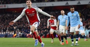 Arsenal's next five Premier League fixtures compared to Liverpool after Man City win