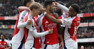 Arsenal's final nine Premier League fixtures compared to Liverpool as title hope emerges