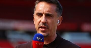 Gary Neville, Mikel Arteta, เตือน, อาร์เซนอล, แท็คติก