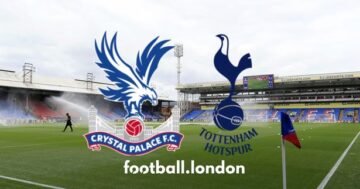 Crystal Palace vs Tottenham, ถ่ายทอดสด, เวลาเริ่ม, ข้อมูลทีม, ประตู, คะแนน