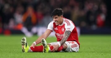 Hincapie, Calafiori, Mosquera, อาการบาดเจ็บ, อาร์เซนอล, วันที่กลับมา, เสมอลิเวอร์พูล